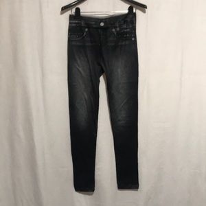 Ladies size L-XL Black lined slim jeggings